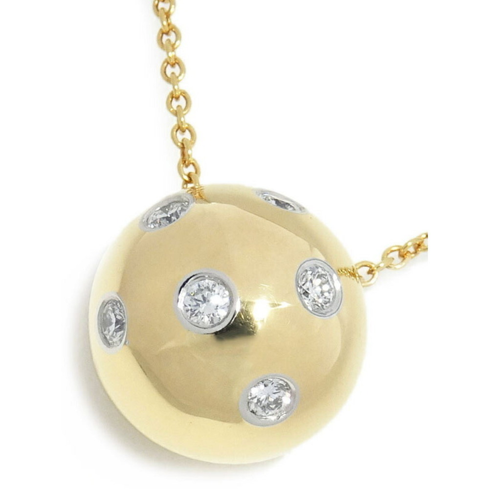 Tiffany Diamond Dots Ball Pendant Necklace